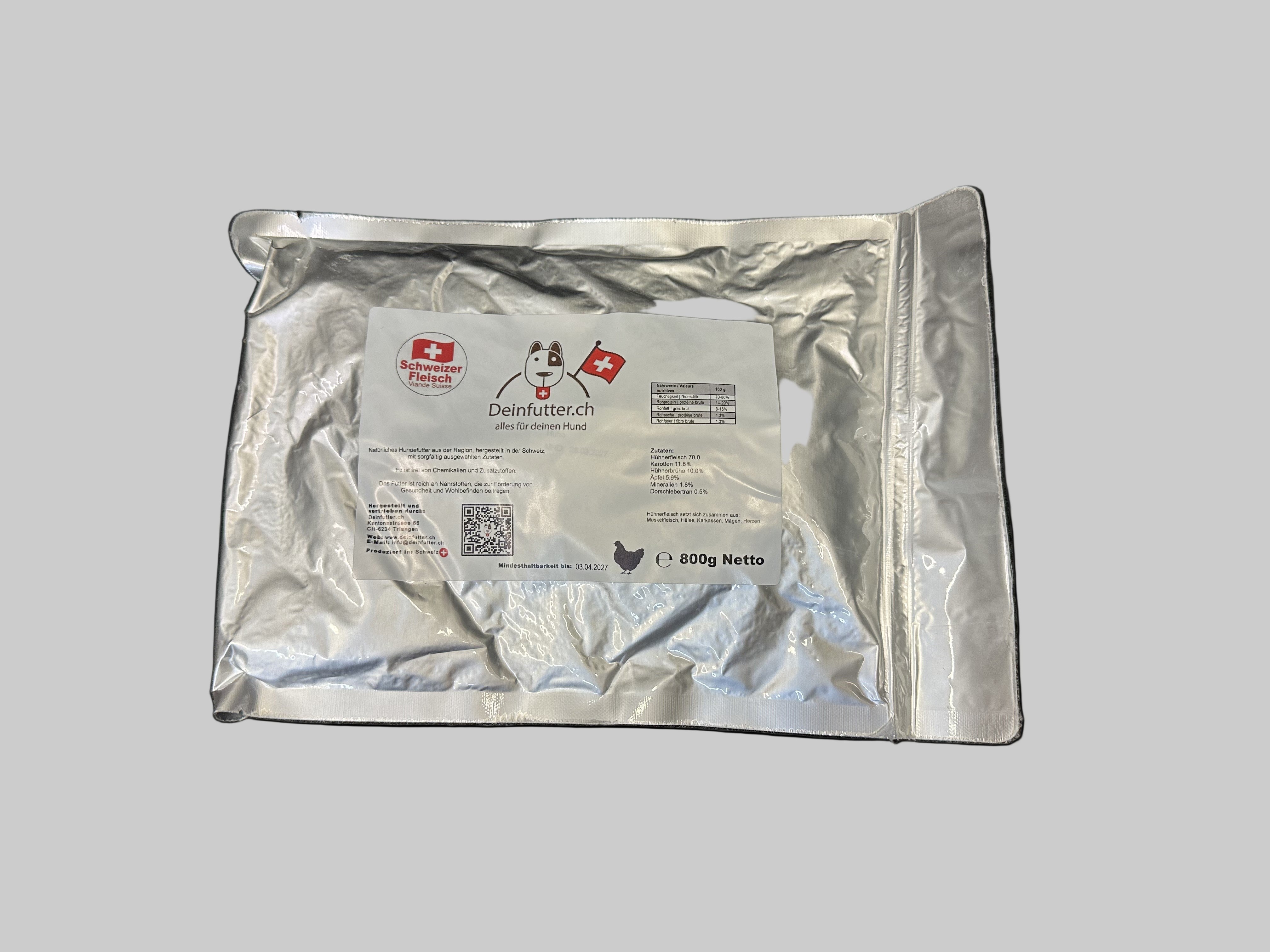 Premium Nassfutter Huhn 800g